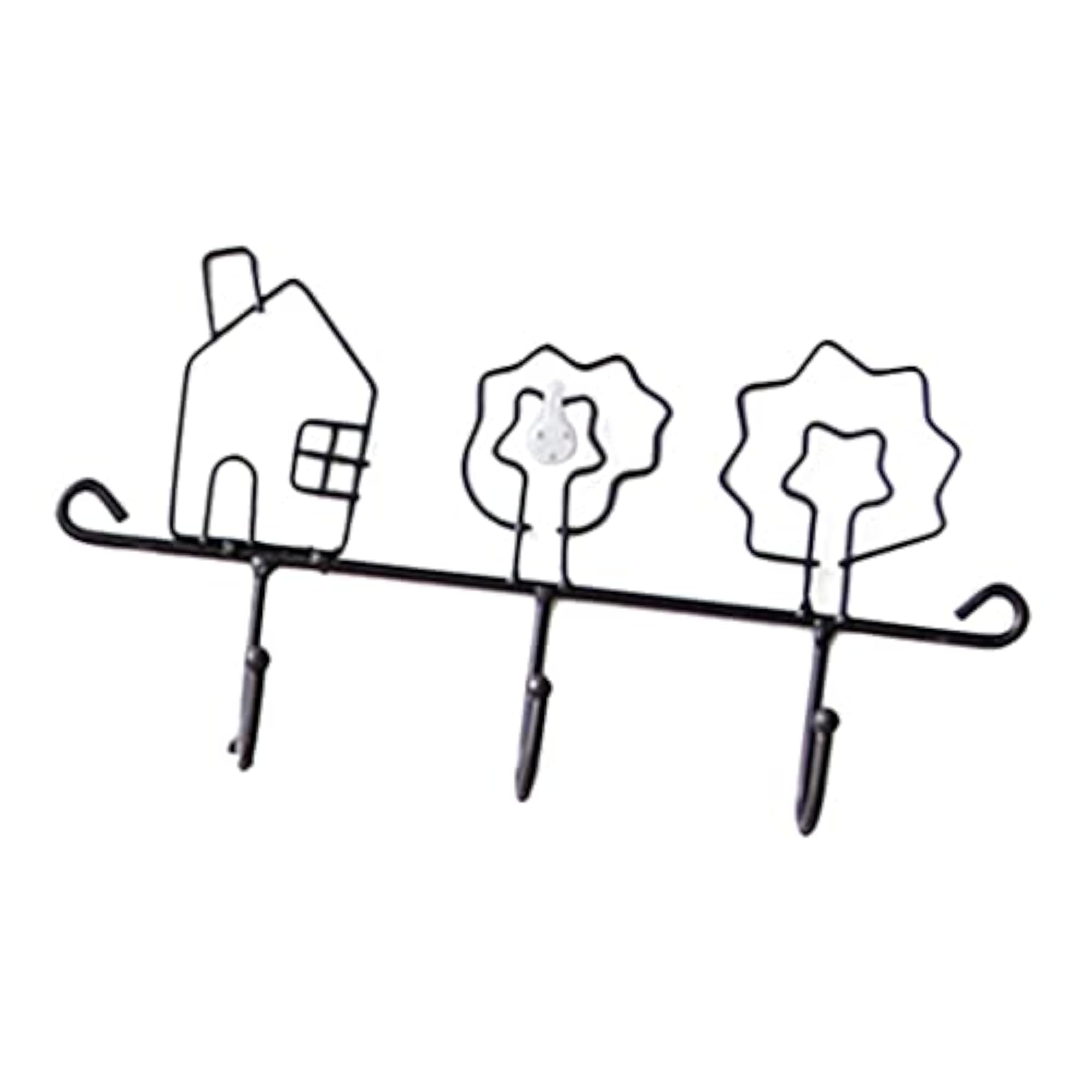 Creative Iron Decorative Rack, House and Tree Design