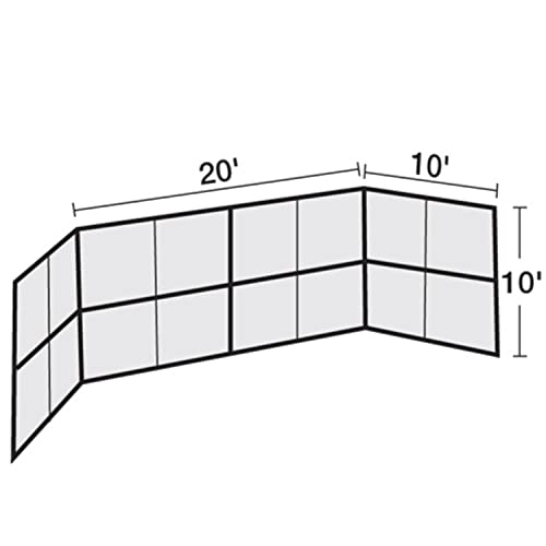 Martin Sports Deluxe Backstop Net, Free Standing, 10' x 30'