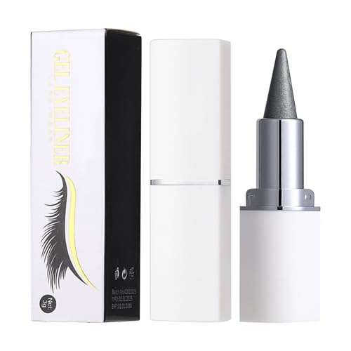 Gel Eye Liner Pencils, Black Eyeshadow Pencil Stick, Waterproof Long-Lasting Makeup, Gothic Eyes Makeup for Halloween, Prom, Stage Performance and Daily Wear, 10x5x5 inches