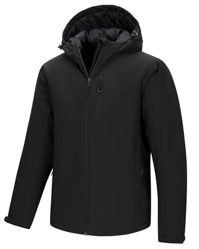 33,000ft Mens Warm Winter Jacket Hooded Lightweight Puffer Jacket...