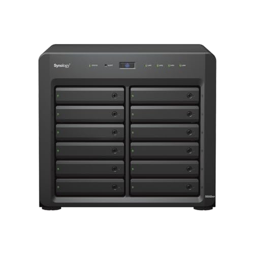 Synology DiskStation DS3622xs+ NAS Server with Xeon 2.2GHz CPU, 48GB Memory, 240TB HDD Storage, 2 x 10GbE LAN Ports, DSM Operating System