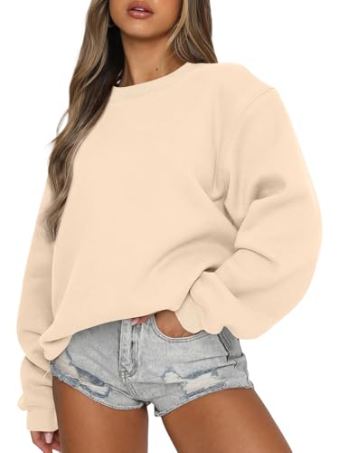 EFAN Womens Sweatshirts Oversized Crewneck Y2K Cropped Hoodies Fall Fashion 2025 Teen Girls Cute Winter Clothes Sweater