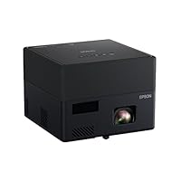 Epson EpiqVision Mini EF12 Smart Streaming Laser Projector, HDR, Android TV, Movies, Family Gaming, Portable, sound by Yamaha, 3LCD, Full HD 1080p, 1000 lumens Color & White Brightness Bluetooth Black