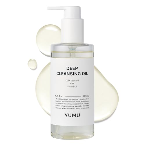YUMU Coix Seed Deep Pore Cleansing Oil, Vitamin E, BHA, Double Cl...