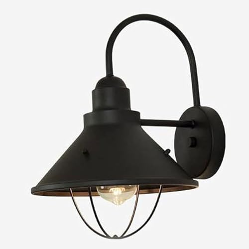 Aplique de Pared LED, Aplique de Pared para iluminación Exterior, luz de Porche Exterior de Granero Negro, lámpara de Montaje en Pared Exterior para balcón, Patio, jardín