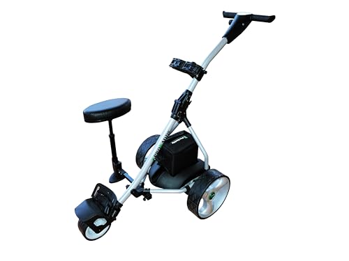 Pro Kaddy S2G Carro de Golf eléctrico Digital Plateado con Asiento removible, USB y batería de 33 amperios