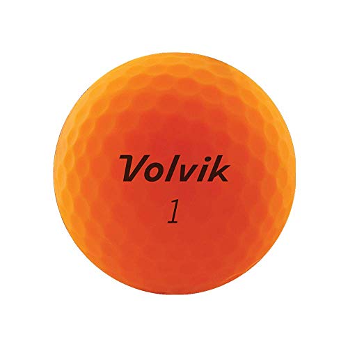 Volvik Vivid Golf Balls - Matte Orange, Dozen #TOP1