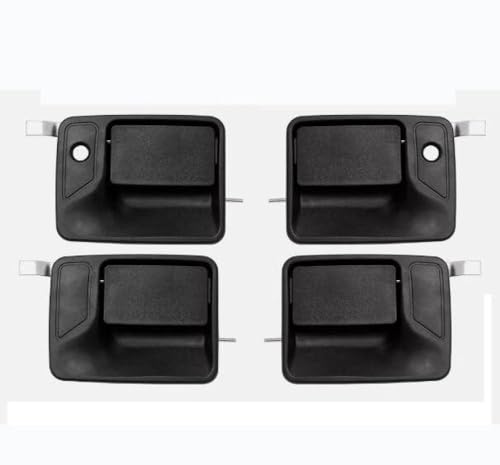 Poignée de porte extérieure Super Duty finition chrome et noir pack complet 4 pièces haut de gamme