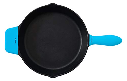 Silicone Hot Handle Holders, Potholders (5-Pack Mix Turquoise) For Cast Iron Skillets, Pans, Frying Pans & Griddles, Metal And Aluminum Cookware Handles - Sleeve Grip, Handle Cover #TOP2