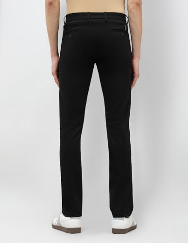 Image of U.S.Polo Association Men's Satin Slim Fit Trousers (USTR01782D Black 30)