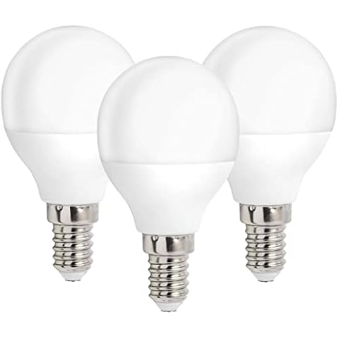 Myonis LED Golf Light Bulbs SES Small Screw, 3 Pack, Long Lasting Golf Ball E14 LED Lamps, 5w (40w Equivalent) Warm White, 470 lumens, 15000 Hour Lifespan, Energy Saving Bulbs Cover