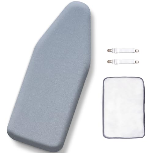 SheeChung 12.5x32 Small Ironing Board Cover and Pad Extra Thick Padding