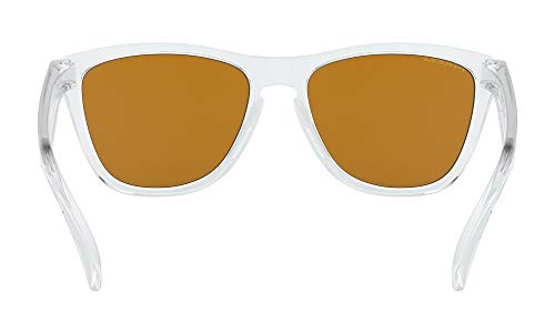 Oakley Frogskins 55mm Sunglasses Polished Clear with Prizm Violet Lens 9013-H7553