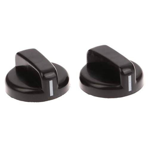 OHZI3Q 2PCS 8mm Plastic Gas Stove Control Knob Black