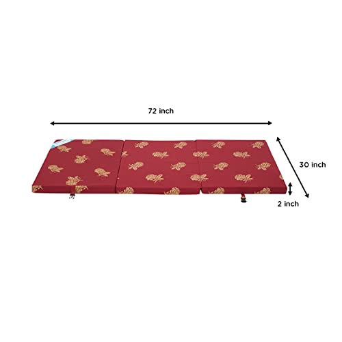 Image of Livshine Tri-Fold Soft Foam Mattress | PU Foam 3 Folding | Medium Firm Mattress for Travelling 72 x 30 Inch