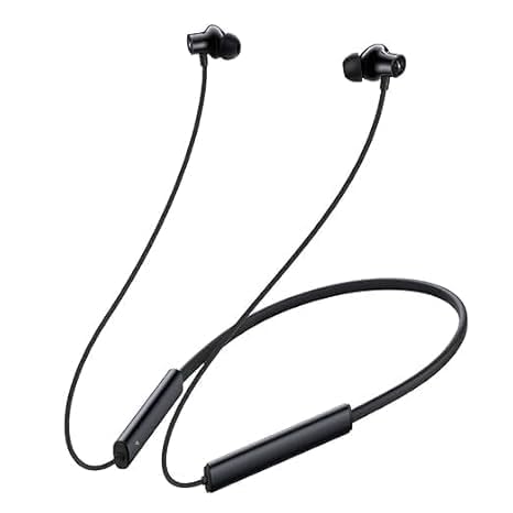 Image of Realme Buds Wireless 3 Neo in Ear Bluetooth Neckband with 13.4 Mm Dynamic Bass Boost Driver,Upto 32 Hours Playback,Fast Charge,Ai Enc,45Ms Low Latency,Ip55 Dust&Water Resistannt&Bluetooth V 5.4 Black