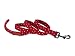 Unique style paws Handgemachte haltbare Hundeleine Weiche Bequeme Griffleine für Hund 3 Größe 11 Muster Roter Punkt