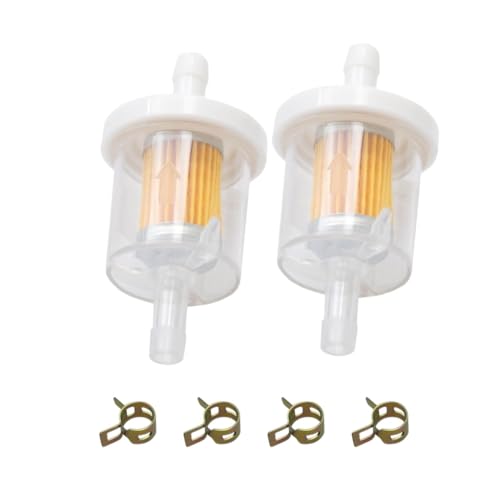 Fuel Filter by Aurdox, Universal 40 Micron 5/16" Inline Fuel Filter Kit for Briggs & Stratton 691035 493629 84001895 794079 56002 Toro MTD Craftsman Kawasaki 49019-0027