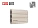 Samsung T7 Shield 2TB, Portable SSD, up to 1050MB/s, USB 3.2 Gen2, Rugged, IP65 Rated, for Photographers, Content Creators and Gaming, External Solid State Drive ‎(MU-PE2T0K/AM, 2022), Beige