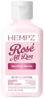 Hempz Mini Rosé All Day Body Moisturizer with Shimmer, 2.25 fl.oz.