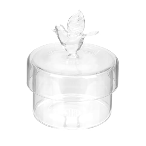 Cabilock Molde Para Pasteles De Vidrio Mostrar Bandejas Puesto De Pastel Plato De Postre En Miniatura Soporte Para Pasteles Con Tapa Contenedor De Magdalenas Plato De Pastel Fruit Basket