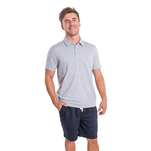 Camiseta polo para hombre, manga corta, de algodón orgánico miniatura 3