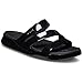 Crocs Women's Getaway Patent Strappy Slide Sandal, Black, 10 US