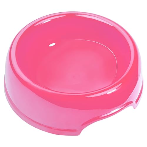 1 gamelle simple en plastique léger de couleur unie pour petits chiens et chats
