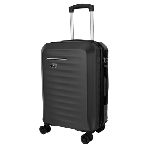 Mala de Viagem de Bordo Expansível Fibra Rígida ABS com Rodas duplas de engate removível que giral 3