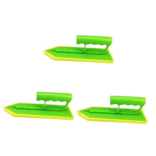 DIYEAH 3 Pezzi Frattazzo Manuale per Fughe Ceramica Strumento Multi per Finitura e Lisciatura Utensile Portatile per Lavori Cartongesso e Piastrelle