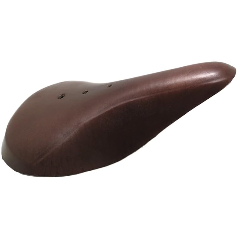 Skórzane siodełko rowerowe w stylu retro z metalowym bagażnikiem, 4 kolory do wyboru, 28 x 17,5 cm