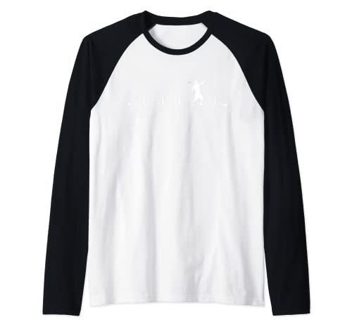 Tennis Heartbeat EKG Pulse Tennisspieler-Liebhaber Raglan