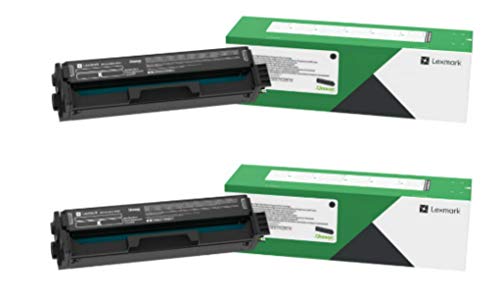 Lexmark C331HK0 Black High Yield Return Program Toner Cartridge 2-Pack for C3326, MC3326