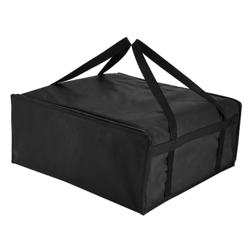 HOMOCONO Thermal Lunch Bag for Adults Insulated Pizza Carrier Reinforced Handle and Secure Closure