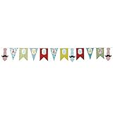 Fun Express - Lil Man Pennant Banner for Birthday - Party Decor - Hanging Decor - Pennants - Birthday - 1 Piece