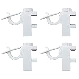 KXLIFE Adjustable Clamp Holders, No Drill Curtain Rod Brackets, Drapery Hook Brackets, Curtain Rod...