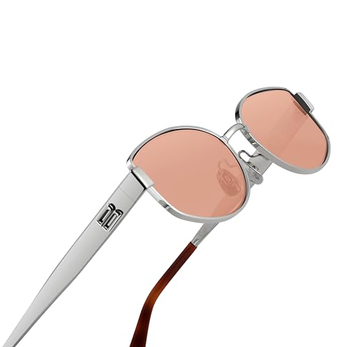 Image of BOLON Unisex Full Titanium Narrow Retro UV400 Sunglasses BX7001 VaCay 57mm | Exclusive Eyewear Brand of EssilorLuxottica