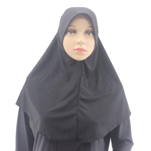 Muslim Headscarf with Brim Hijabs for Women Easy to Wear Breathable Hijab2