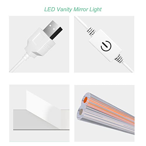 Luz Led para Espelho de Vaidade, 4000-5000k, Luz Led para Espelho de Maquiagem, Luz Uniforme de Alto