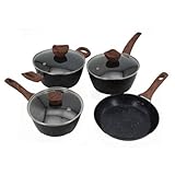 Conjunto de panelas antiaderente com fundo triplo de indução 4 peças p