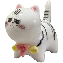 Ceramic Cat Decor,Figurine Home Decoration Perfect for Cat Lovers,Cute Figurine Desk Decor C Style