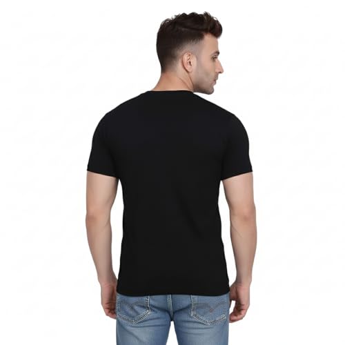 Image of Men's The Master Planner T-Shirt Black Graphic Print Puppet Master Design Half Sleeve Cotton Round Neck Attitude Street Wear Tee for Boys & Men | Fashions Love Design C-HSR-0010