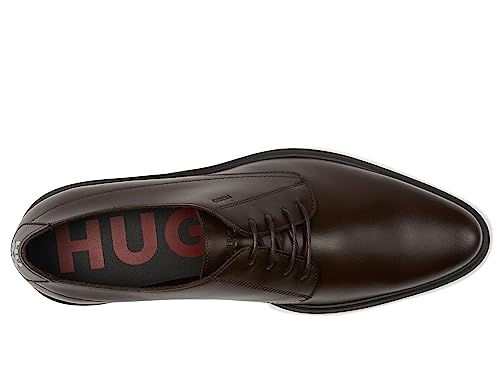 Image of Hugo Men's Kerr Shiny Leather Derby Dress Shoe