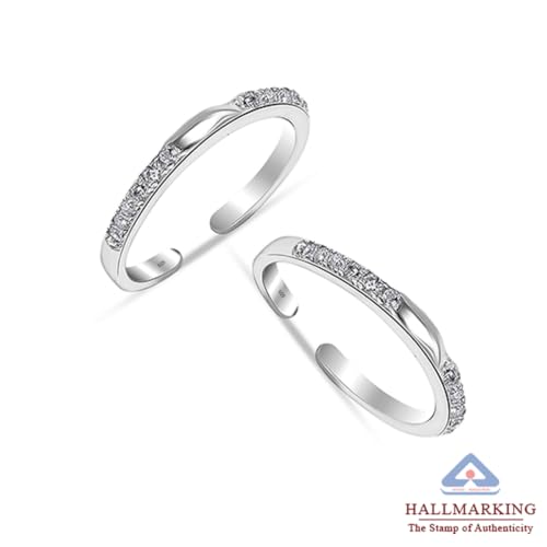Image of TRUESILVER ACPL 925 Sterling Silver Toe Ring for Women | BIS Hallmarked Roman Icon Toe Rings | Elegant and Comfortable Toering jewelry Gift | Anniversary Birthday Wedding Gifts