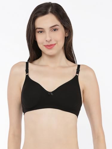 Image of Softline Women's Cotton Rich Wire-Free Non-Padded Molded Bra Combo | Full Coverage & Breathable Comfort | Lightweight, Skin-Friendly Everyday Wear (Pack of 2)