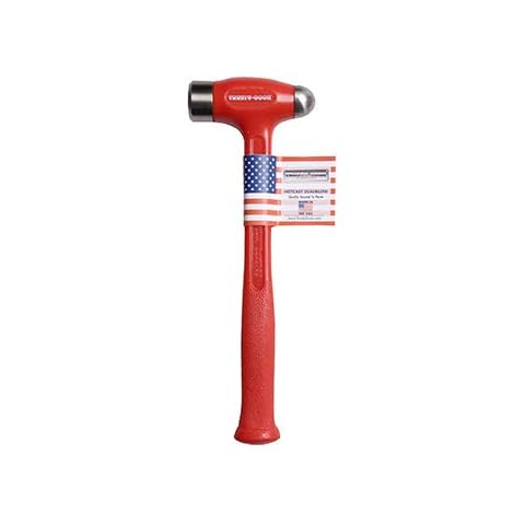 Trusty-Cook Ball Peen Dead Blow Hammer (36oz, Red) Cover