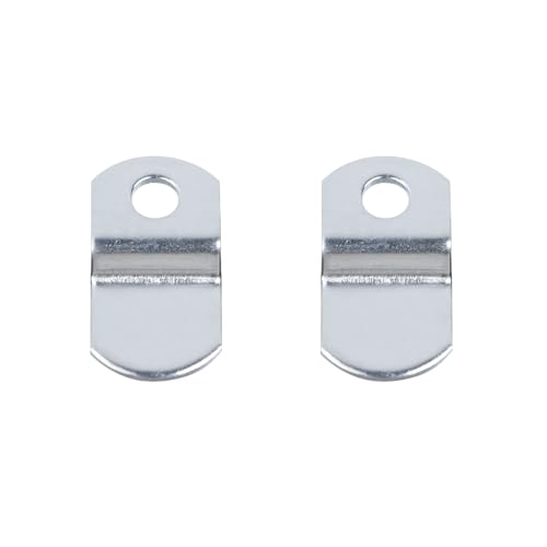 Image of T Tulead 1 /8 inch Canvas Clips for Picture Framing Single Hole, Offset Canvas Clips Pack of 20 with Screws