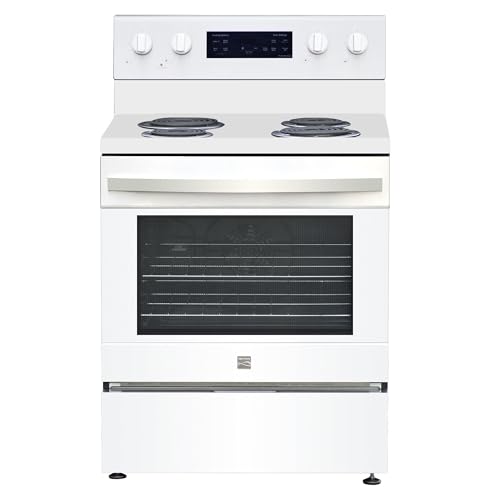 Kenmore 30” Electric Range with 5.0 cu. ft. Oven, Coil Cooktop, LED Touch Controls, Dual Oven...