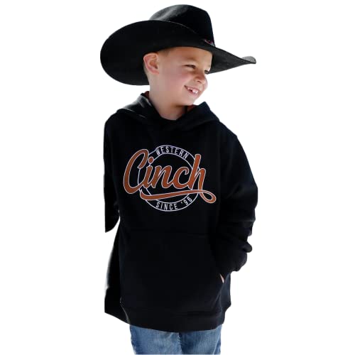 Cinch Boys MWK7510004 Boys Logo Hoodie M Black