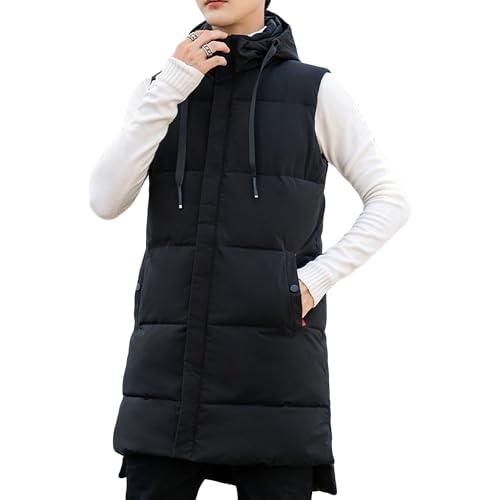 Veste d'extérieur sans manches homme contre le froid et la pluie veste légère hiver